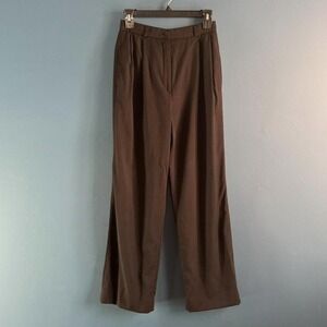 Vintage Bernard Zins Saks Wool Trousers Women's Size 4 Black High Rise Designer